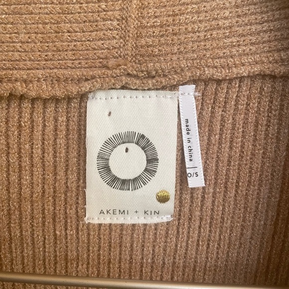 Anthropologie Akemi + Kin Petra Cardigan Sweater in Honey One Size - Picture 3 of 6
